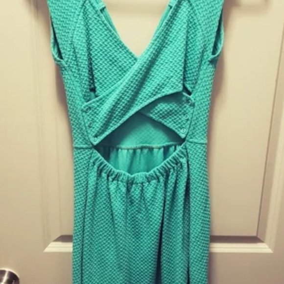 Anthropologie Postmark Textured Crossback Dress - Picture 4 of 5